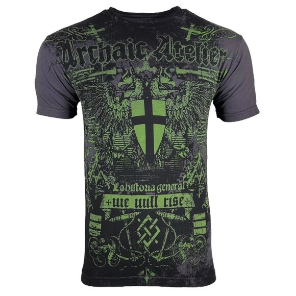 Archaic by Affliction Men's T-Shirt Torsion Biker Tattoo, S-5XL - Picture 1 of 8